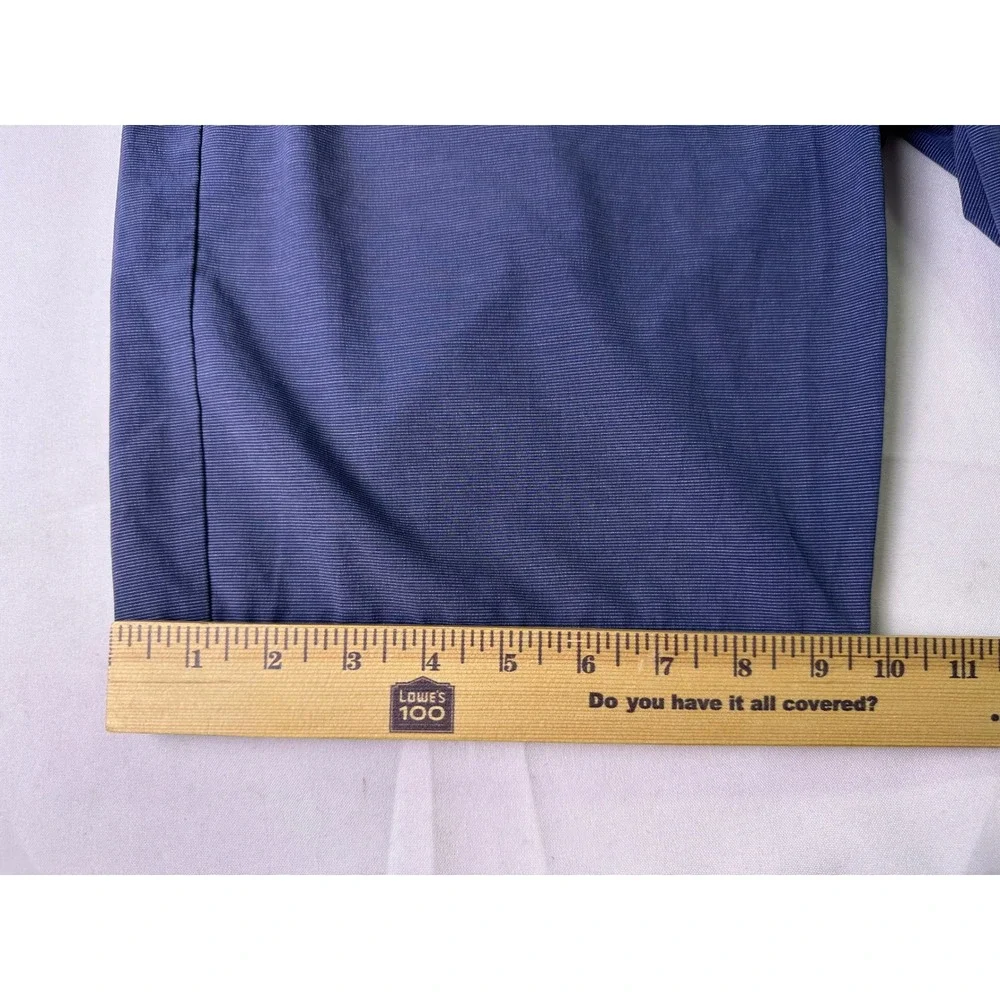 TravisMathew Golf Shorts Blue Heathered Stripe Performance Stretch Hybrid Men 33